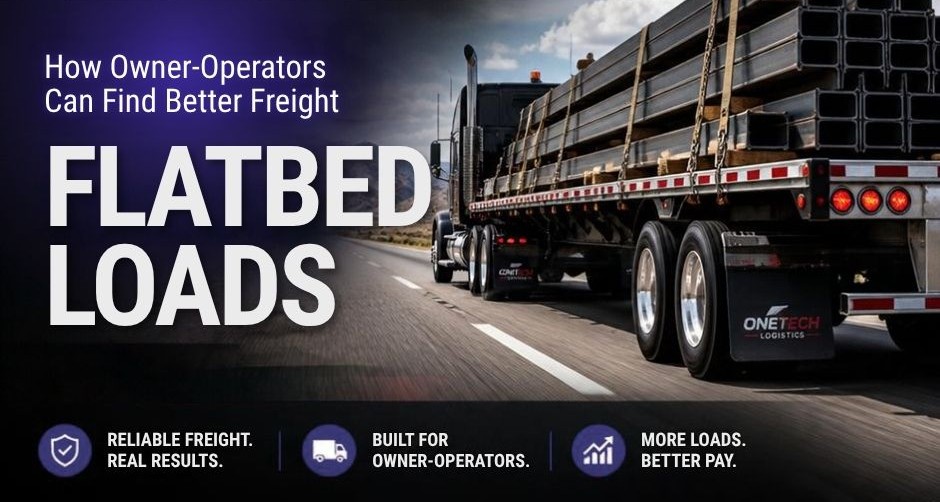 Flatbed Loads How Owner-Operators Can Find Better Freight and Keep Their Trucks Moving